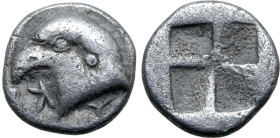 Aiolis, Kyme, 450 - 400 BC, Silver Hemiobol