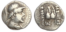 Kings of Bactria, Eukratides I, 170 - 145 BC, Silver Obol