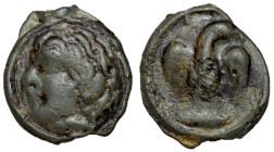 Celtic Gaul, Carnutes, 100 - 50 BC, Rare Potin Issue