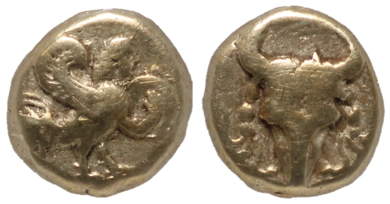 Ionia, Uncertain Mint, 5th Century BC
Electrum 1/12th Stater
Obverse: Siren st...