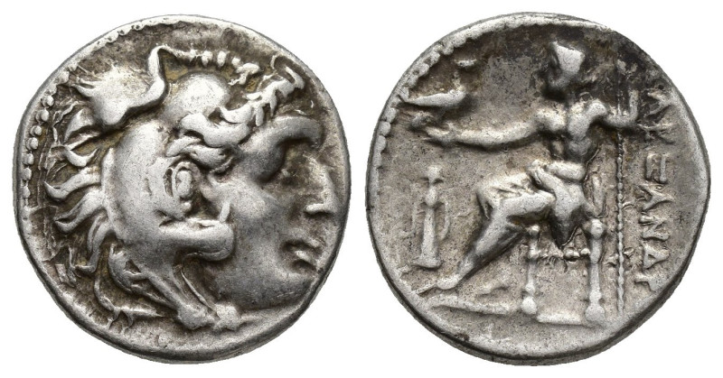 Kings of Macedon, Alexander III, The Great 336 - 323 BC
Silver Drachm, Mylassa ...