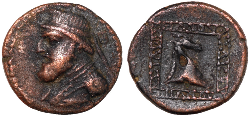 Kings of Parthia, Mithradates II, 121 - 91 BC
AE Dichalkon, Ekbatana Mint, 18mm...