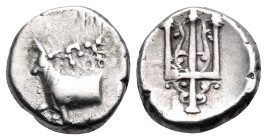 Thrace, Byzantium, 387 - 340 BC, Silver Hemidrachm