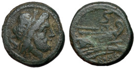 Roman Republic, Anonymous, After 211 BC, AE Semis