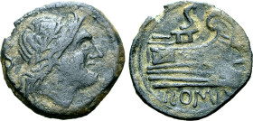 Roman Republic, Anonymous, 157 - 156 BC, AE Semis