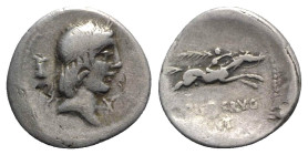 L. Calpurnius Piso Frugi, 90 BC, Silver Denarius