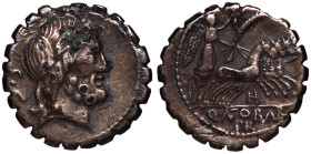 Roman Republic, Q. Antoninus Balbus, 83 - 82 BC, Silver Denarius