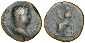 Hadrian, 117 - 138 AD, 32mm Sestertius, Felicitas, Rare