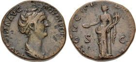 Faustina Sr., 138 - 141 AD, Sestertius with Concordia, Rare