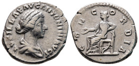 Lucilla, 161 - 163 AD, Silver Denarius with Concordia