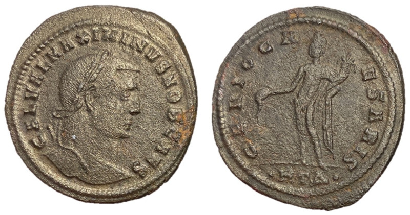 Maximinus II as Caesar, 305 - 310 AD
AE Follis, Heraclea Mint, 29mm, 7.13 grams...