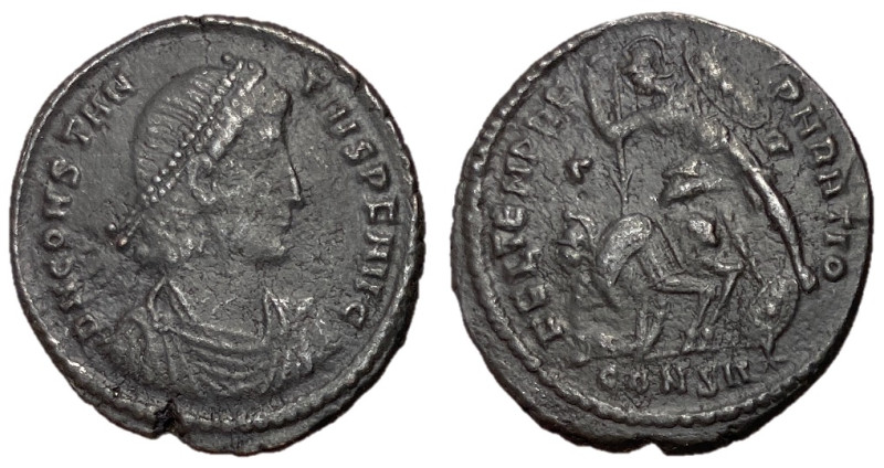 Constantius II, 337 - 361 AD
AE Follis, Constantinople Mint, 25mm, 6.27 grams
...