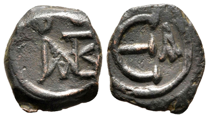 Justin II, 565 - 578 AD
Pentanummium, Constantinople Mint, 15mm, 2.13 grams
Ob...