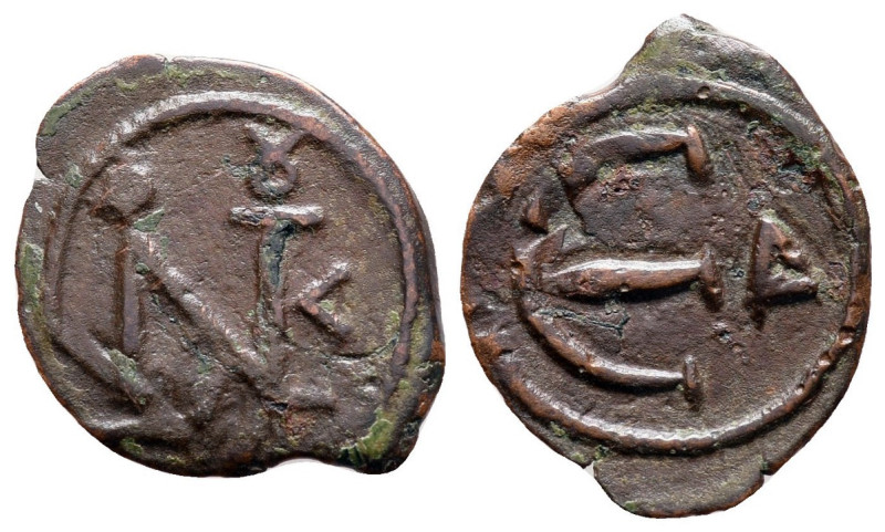 Justin II, 565 - 578 AD
AE Pentanummium, Constantinople Mint, 18mm, 0.97 grams...