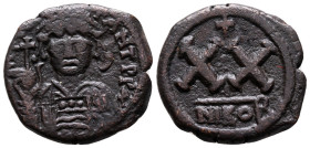 Tiberius II Constantine, 578 - 582 AD, Half Follis of Nicomedia