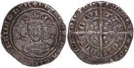 British Plantagenet Edward III, 1327 - 11377 AD, Silver Groat, London Mint
