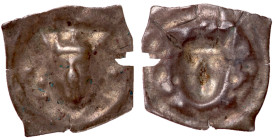 Switzerland, Aaragau, Zofingen, Albrecht II, 1330 - 1358 AD, Silver Bracteate Pfennig