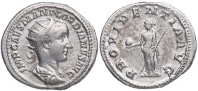 238-244. Gordiano III (238-244 d.C). Roma. Antoniniano. Ve. 4,66 g. IMP CAES M ANT GORDIANVS AVG. Busto de Gordiano III, radiado, drapeado, acorazado,...