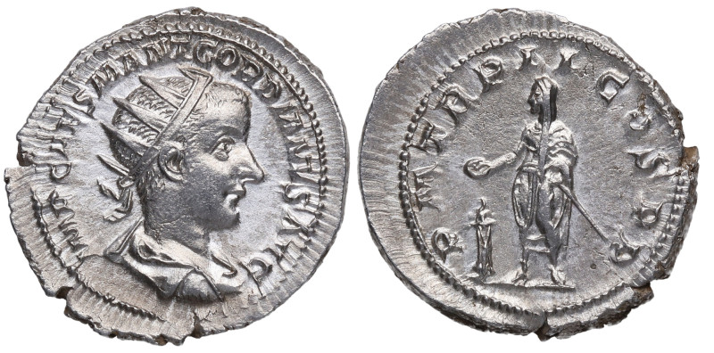 238-244 d.C. Gordiano III (238-244 d.C). Roma. Antoniniano. Ve. 5,39 g. PM TR P ...