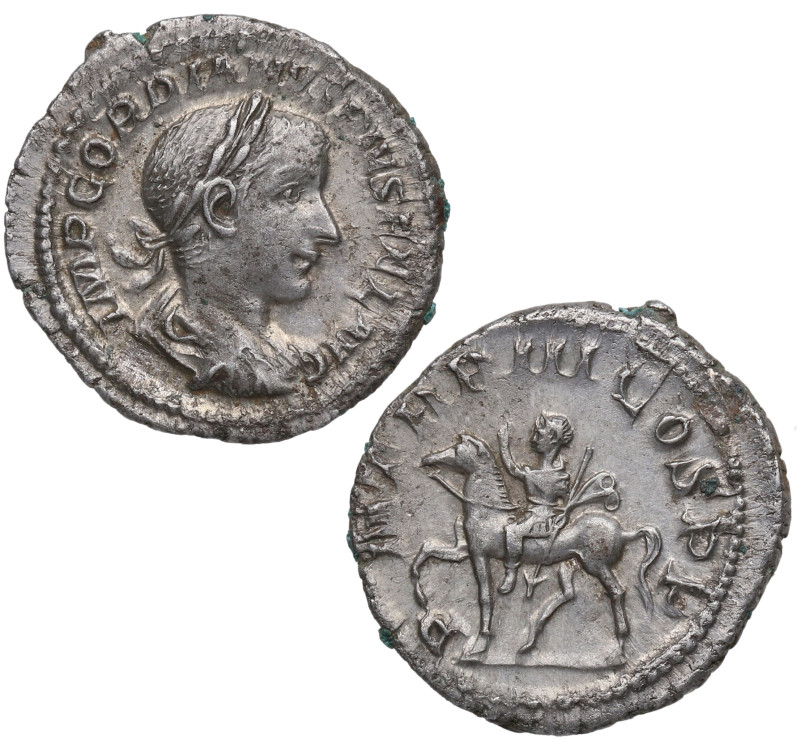 240 d.C. Gordiano III (238-244 d.C). Roma. Denario. RC-8678. Ag. 3,56 g. PM TR P...