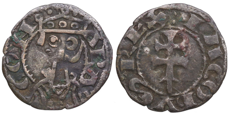 Jaime I (1213-1276) de Aragón. Jaca (Huesca). Dinero. Ve. 0,92 g. IACOBVS ⠅REX C...
