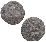 Ca 1462. Enrique IV (1454-1474). Jaén. 1/2 cuarto. Ve. 1,20 g. Atractiva. Escasa. MBC. Est.90.