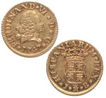 1747. Fernando VI (1746-1759). Madrid. 1/2 escudo. JB. A&C 548. Au. 1,78 g. EBC-. Est.200.