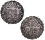1771. Carlos III (1759-1788). Madrid. 2 reales. PJ. A&C 620. Ag. 5,75 g. Atractiva. MBC+. Est.80.