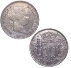 1858. Isabel II (1833-1868). Madrid. 20 Reales. A&C 615. Ag. 25,85 g. Atractiva. MBC+. Est.200.