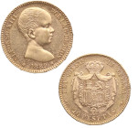 1889*89. Alfonso XIII (1886-1931). Madrid. 20 pesetas. MPM. A&C 113. Au. 6,45 g. Bella. Brillo original. Insignificantes marquitas. EBC+. Est.450.