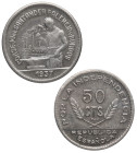 1937. Guerra Civil (1936-1939). Asturias y León. 50 Céntimos. A&C 8. 2,72 g. EBC. Est.30.