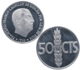 1966*75. Franco (1939-1975). 50 Céntimos. A&C 39. Al. Procedente cartera prueba numismatica FNMT. PROOF. Est.18.