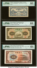China Group Lot of 5 Graded Examples. China Bank of Communications 5; 10 Yuan 1941 Pick 157; 159a Two Examples PMG Choice Uncirculated 64 (2); China C...