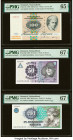 Denmark National Bank 100; 50; 200 Kroner 1998; 2007; 2008 Pick 54i; 60d; 62f Three Examples PMG Gem Uncirculated 65 EPQ; Superb Gem Unc 67 EPQ (2). H...