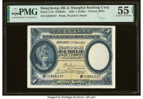 Hong Kong Hongkong & Shanghai Banking Corp. 1 Dollar 1.6.1935 Pick 172c KNB59c PMG About Uncirculated 55 EPQ. HID09801242017 © 2022 Heritage Auctions ...