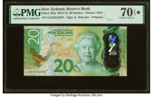 New Zealand Reserve Bank of New Zealand 20 Dollars 2015-16 Pick 193a PMG Seventy Gem Unc 70 EPQ S. HID09801242017 © 2022 Heritage Auctions | All Right...