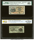 Paraguay Banco del Paraguay 10 Centavos Fuertes 1.1.1882 Pick S122s Specimen PMG Gem Uncirculated 65 EPQ; Paraguay Banco National Republica del Paragu...