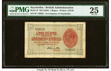 Seychelles Government of Seychelles 1 Rupee ND (1936) Pick 2f PMG Very Fine 25. Minor internal tears. HID09801242017 © 2022 Heritage Auctions | All Ri...