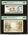 Cambodia Peoples National Bank of Cambodia 100 Riels 1990 Pick 36s Specimen PMG Gem Uncirculated 66 EPQ; South Vietnam National Bank of Viet Nam 20 Do...