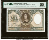Spain Banco de Espana 1000 Pesetas 9.1.1940 (ND 1943) Pick 120a PMG Choice About Unc 58. HID09801242017 © 2022 Heritage Auctions | All Rights Reserved...