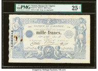 Tunisia Banque de l'Algerie 1000 Francs 5.3.1923 Pick 7b PMG Very Fine 25 Net. Rust damage is noted on this example. HID09801242017 © 2022 Heritage Au...