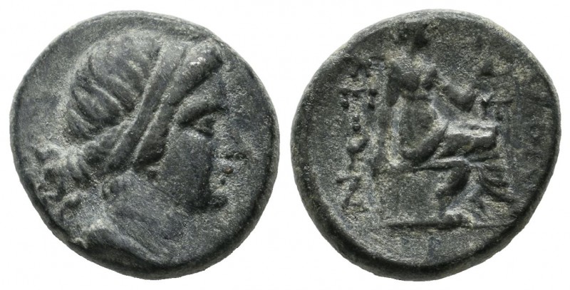 Asia Minor, uncertain mint. Circa 4th-3rd centuries BC. AE (16mm, 4.54g). Female...