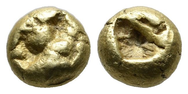 Ionia, Uncertain mint. Circa 650-600 BC. EL Twelfth Stater - Hemihekte (6mm, 1.4...