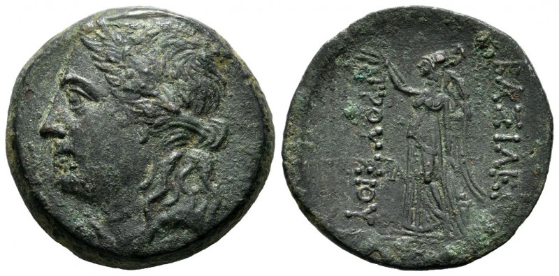 Kings of Bithynia. Prusias I Chloros, 230-182 BC. AE (27mm, 10.74g). Laureate he...