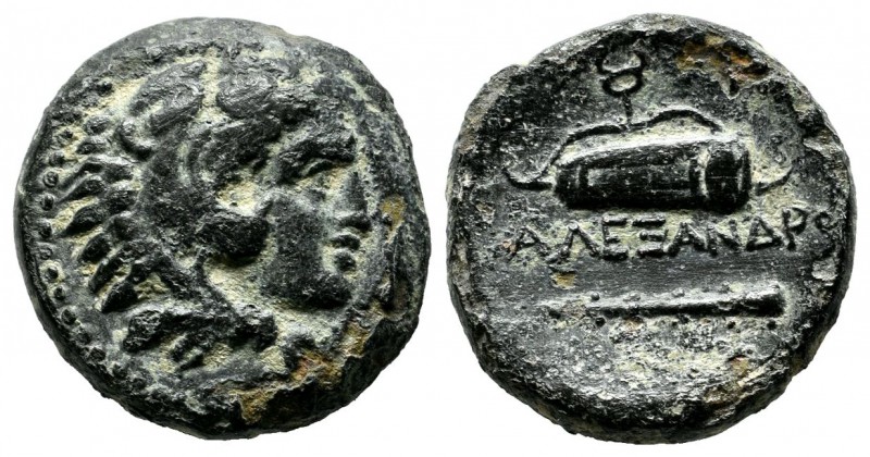 Kings of Macedon. Alexander III "the Great" (336-323 BC). AE unit (18mm, 5.75g)....