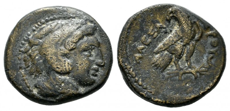 Kings of Macedon. Alexander III "the Great" 336-323 BC. AE (16mm, 3.92g). Amphip...