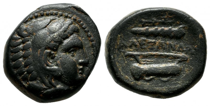 Kings of Macedon. Alexander III "the Great". 336-323 B.C. AE unit (18mm, 6.97g)....