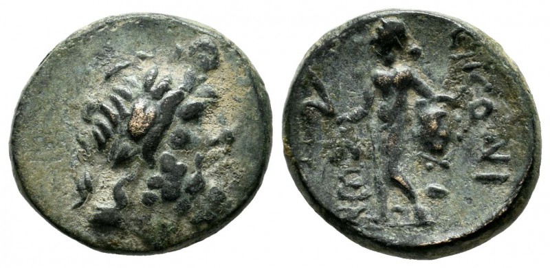 Lycaonia, Eikonion. Circa 100 BC. AE (17mm, 3.74g). Laureate head of Zeus right ...
