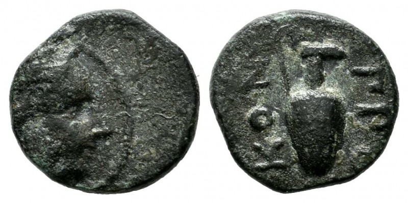 Mysia, Prokonnesos. Circa 4th-3rd century BC. AE (11mm, 1.29g). Head of female r...