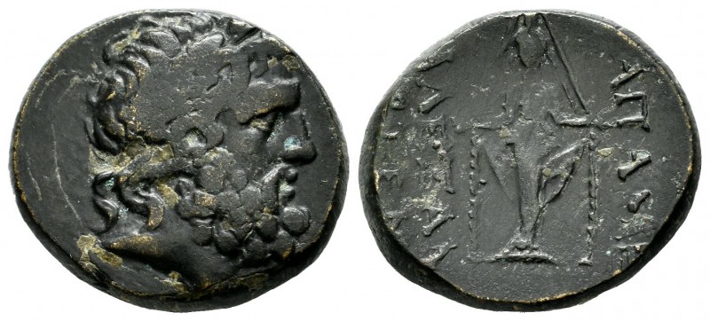 Phrygia, Apameia. Circa 100-50 BC. AE (21mm, 8.24g). Herakle-, and Eglo-, magist...